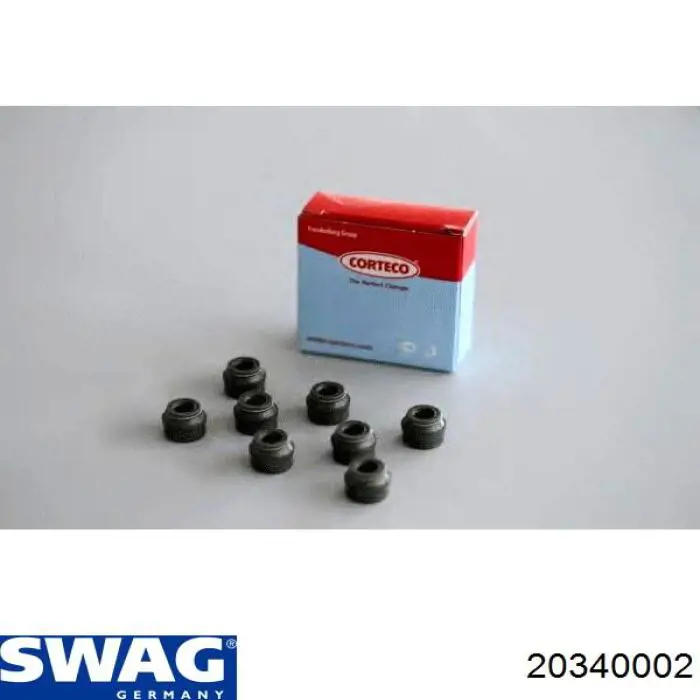 20340002 Swag sello de aceite de valvula (rascador de aceite Entrada/Salida Kit De Motor)