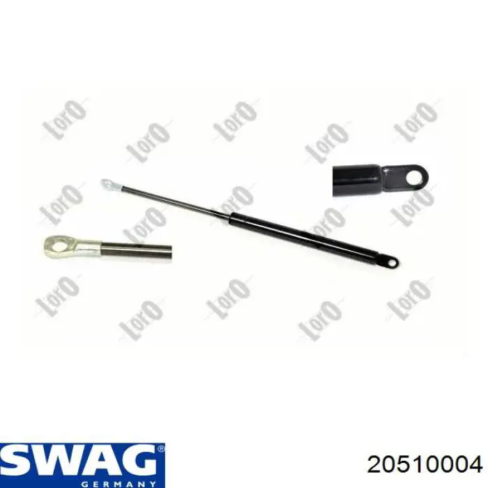 Muelle neumático, tapa delantera Swag 20510004 precio, desde 12,80 EUR