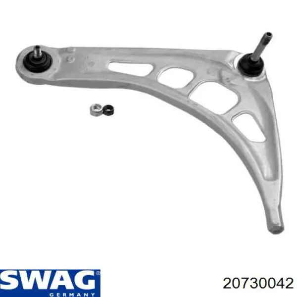 Brazo inferior izquierdo de la suspensión delantera 20730042 Swag
