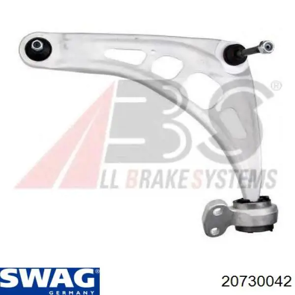 Brazo inferior izquierdo de la suspensión delantera Swag 20730042