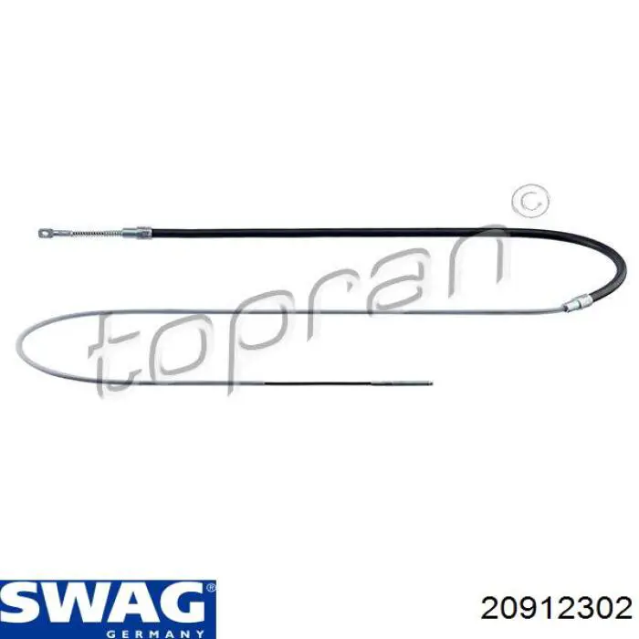 20912302 Swag cable de freno de mano trasero derecho/izquierdo