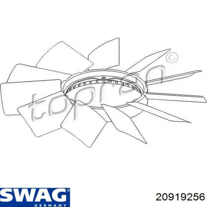 Ventilador del radiador Swag 20919256 precio, desde 37,71 EUR