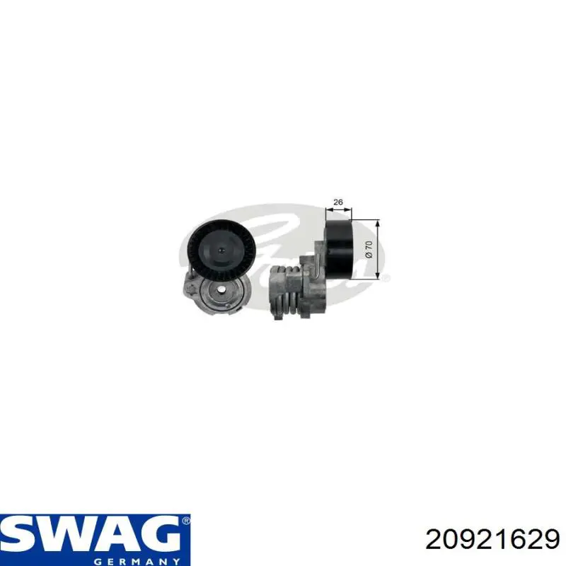 Comprar 20921629 Swag Tensor de correa poli V 