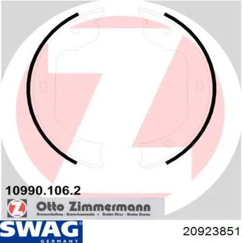 Juego de zapatas de frenos, freno de estacionamiento BMW 5 E39