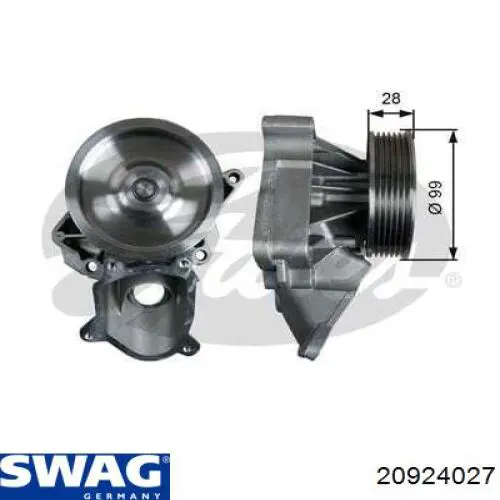 Bomba de agua BMW 3 E90