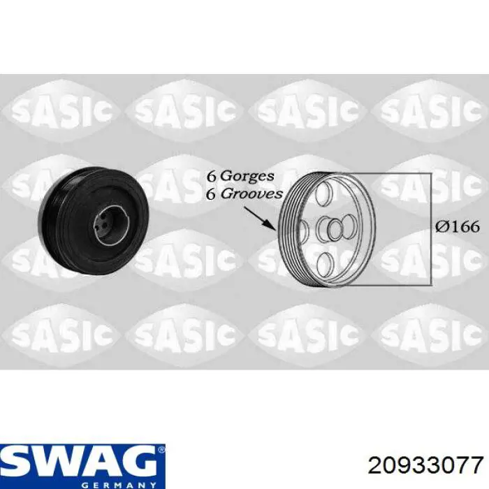 Comprar 20933077 Swag La polea del cigüeñal