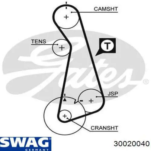 Juego de correas dentadas Swag 30020040 precio, desde 39,02 EUR