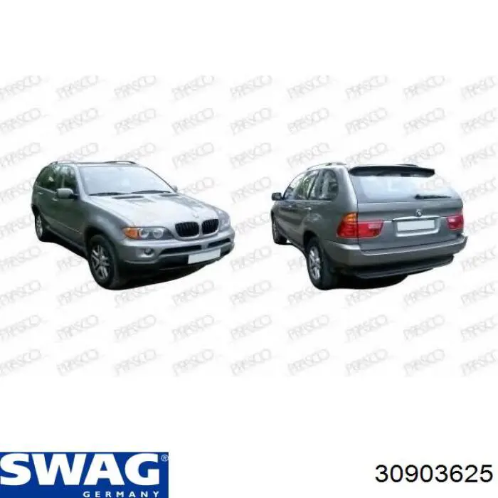 Rodamiento de rueda delantero Swag 30903625