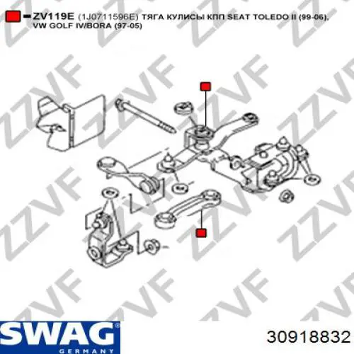 Comprar 30918832 Swag Varilla selectora de la transmisión