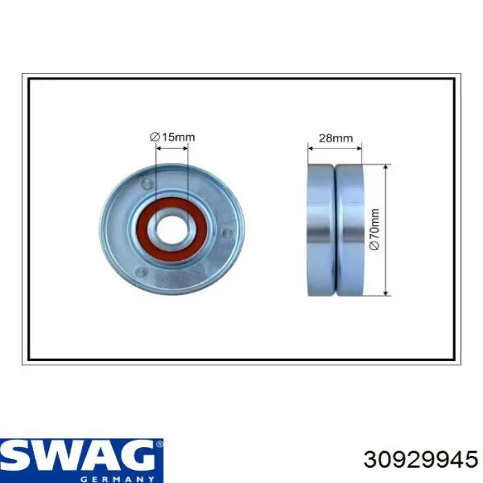 30929945 Swag Tensor de correa de alternador