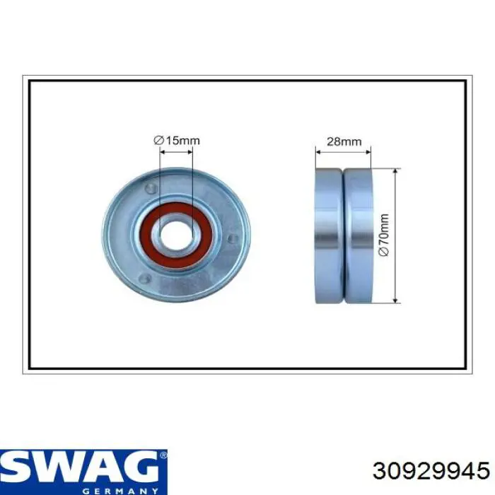 Tensor de la correa trapecial Swag 30929945 precio, desde 39,22 EUR