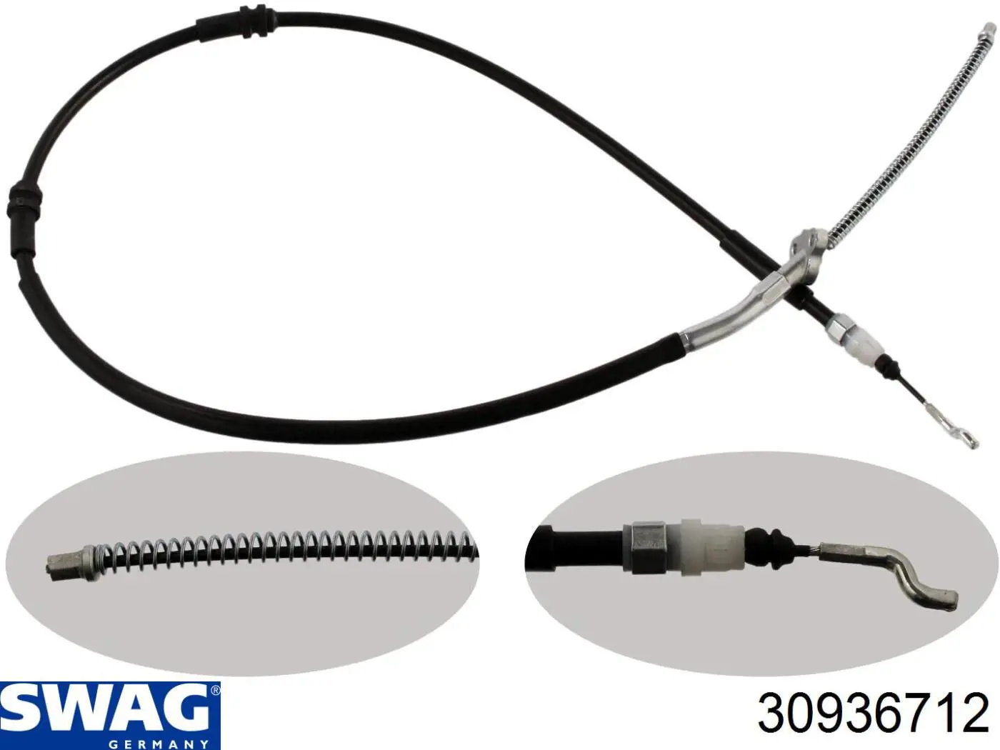 30936712 Swag cable de freno de mano trasero derecho/izquierdo