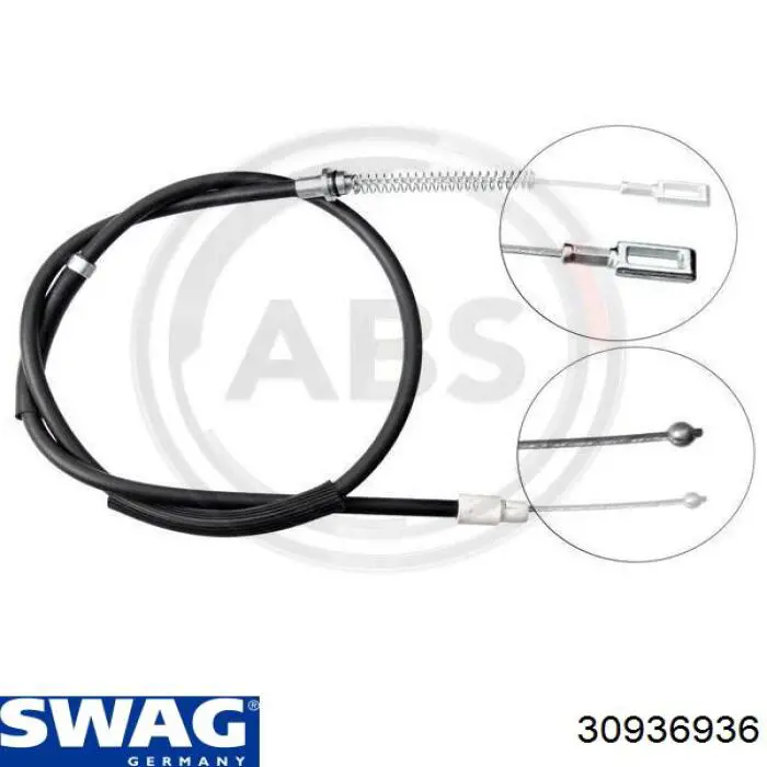 30 93 6936 Swag cable de freno de mano trasero derecho/izquierdo