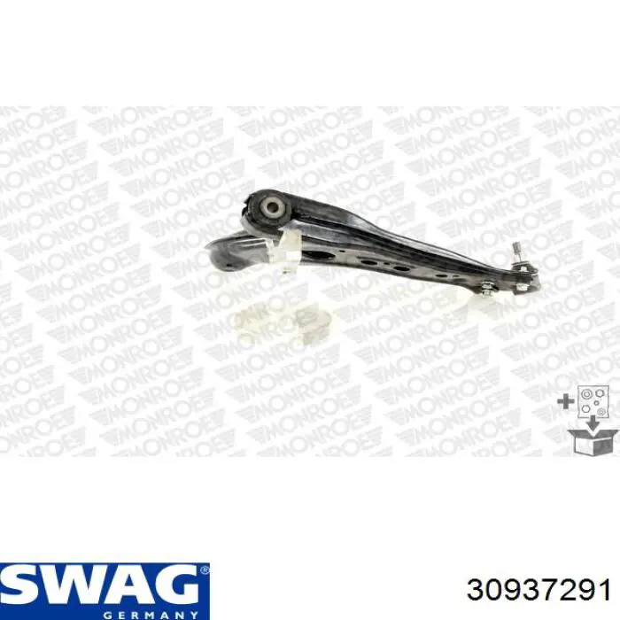 Brazo inferior izquierdo de la suspensión delantera 30937291 Swag