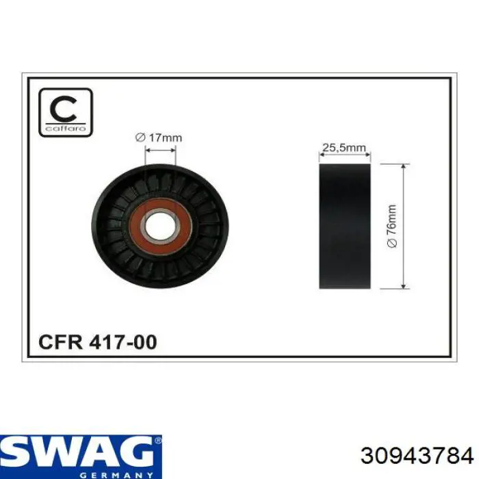 30943784 Swag tensor de correa, correa poli v