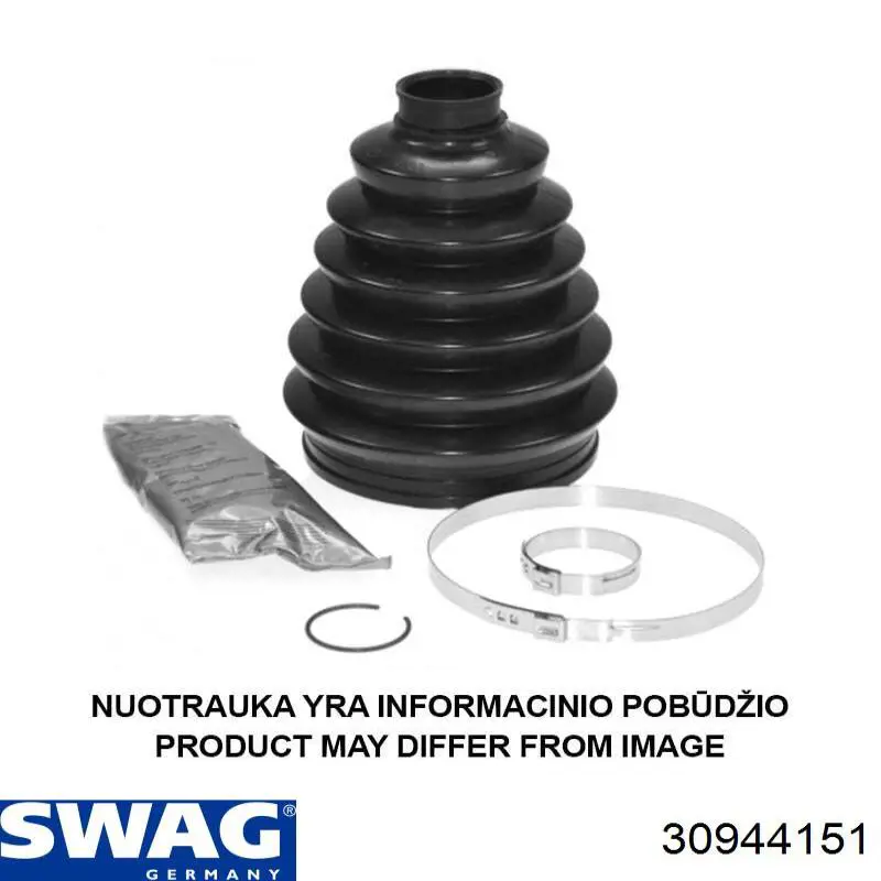 Fuelle, semieje delantero interior Swag 30944151