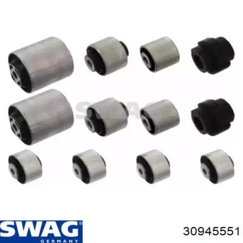 Juego de bujes de la suspensión delantera Swag 30945551 precio, desde 131,26 EUR