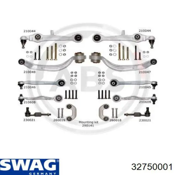 Comprar 32750001 Swag Kit de brazo de suspensión delantera