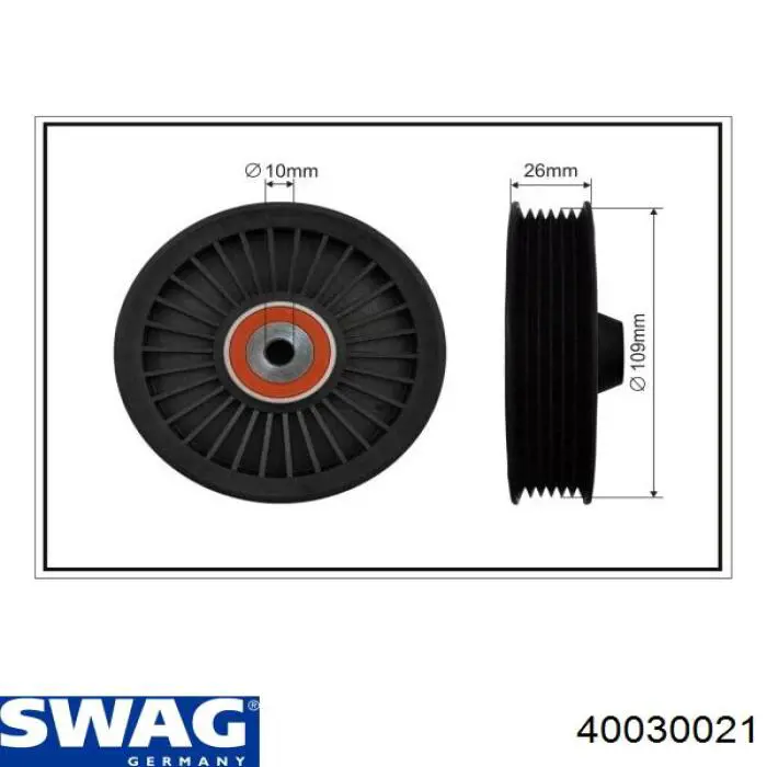 Comprar 40030021 Swag Polea inversión/guía, correa poli V