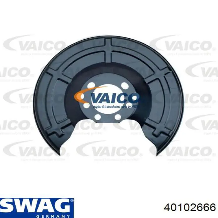 40102666 Swag chapa protectora contra salpicaduras, disco de freno trasero