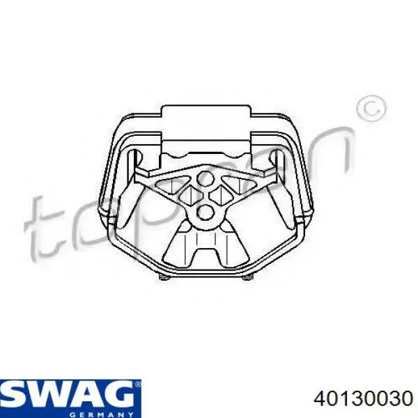 Soporte de motor trasero 40130030 Swag