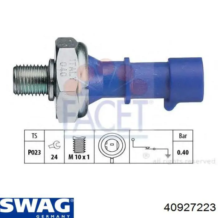 Indicador, presión del aceite KIA Sorento 1 JC