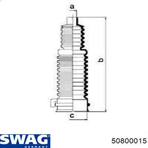 Guardapolvo de dirección Swag 50800015 precio, desde 7,94 EUR