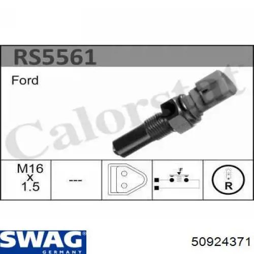 Interruptor, piloto de marcha atrás Ford Ka RBT
