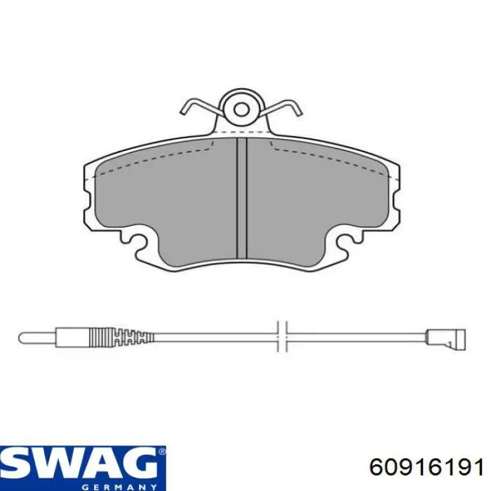 Pastillas de freno delanteras Peugeot 205 2 20A, C