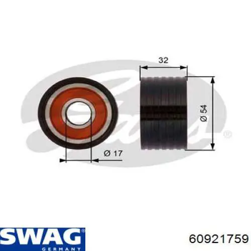 Rodillo intermedio de correa dentada Renault Espace 4 JK0