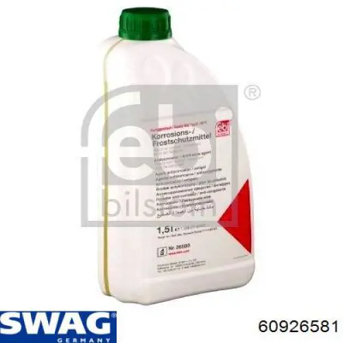 Líquido anticongelante Swag ANTIFREEZE -30°C 5 L (60926581)
