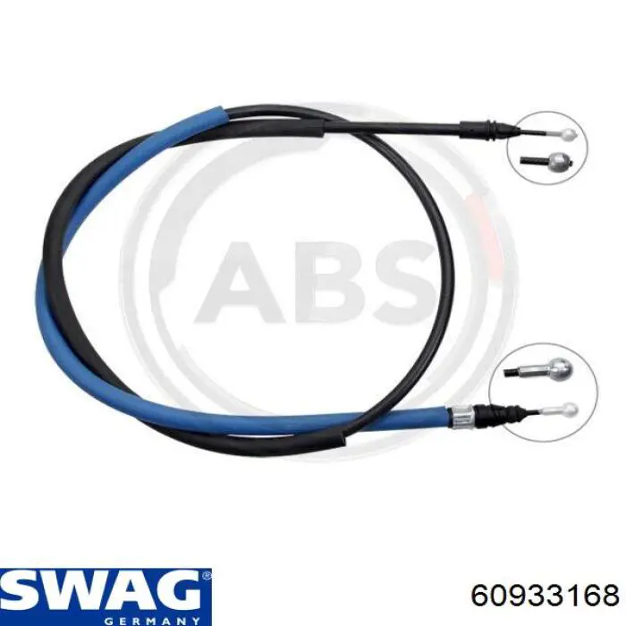 60933168 Swag cable de freno de mano trasero derecho