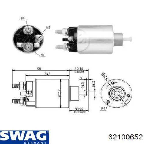 62 10 0652 Swag relé de precalentamiento