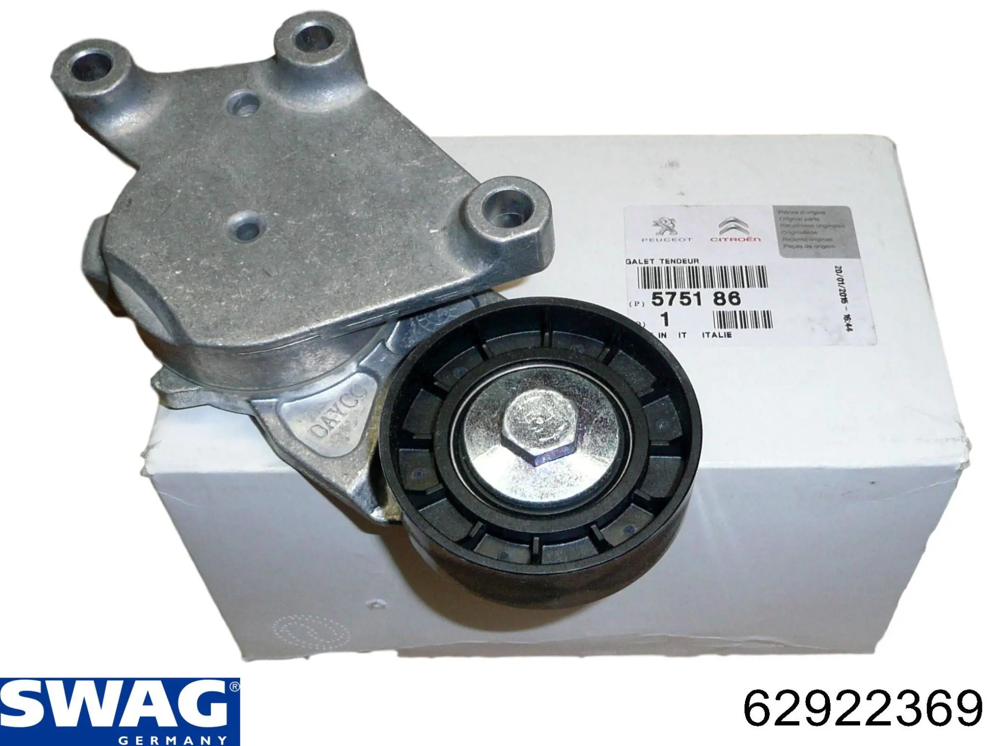 Tensor de correa, correa poli V Peugeot 208 CA, CC