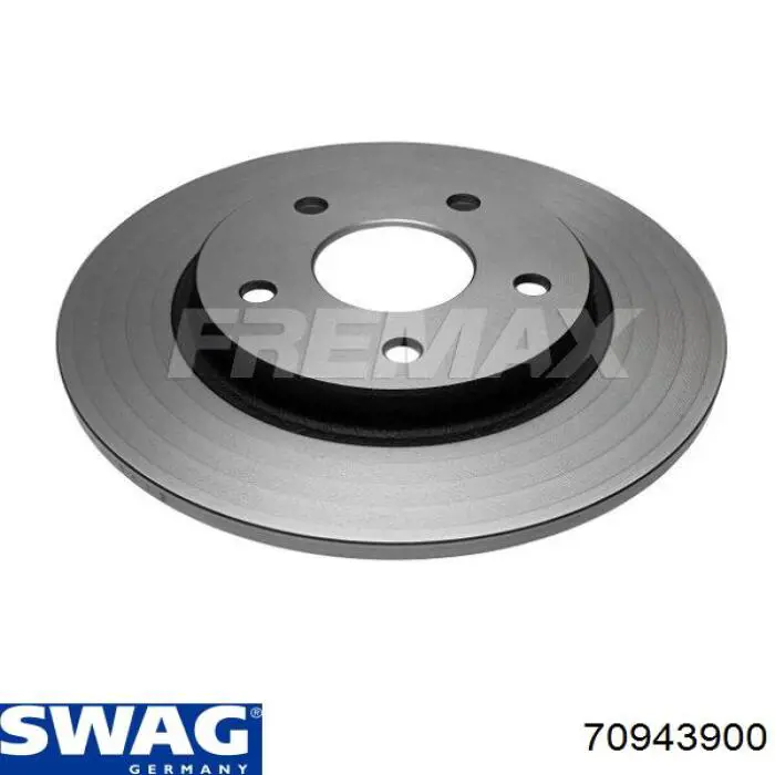 Disco de freno trasero Swag 70943900 precio, desde 36,76 EUR