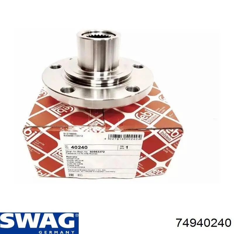 74940240 Swag cubo de rueda delantero