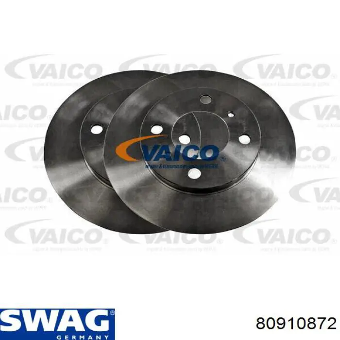 Disco de freno 80910872 Swag