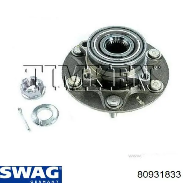 Cojinete de rueda delantero Swag 80931833 precio, desde 75,34 EUR