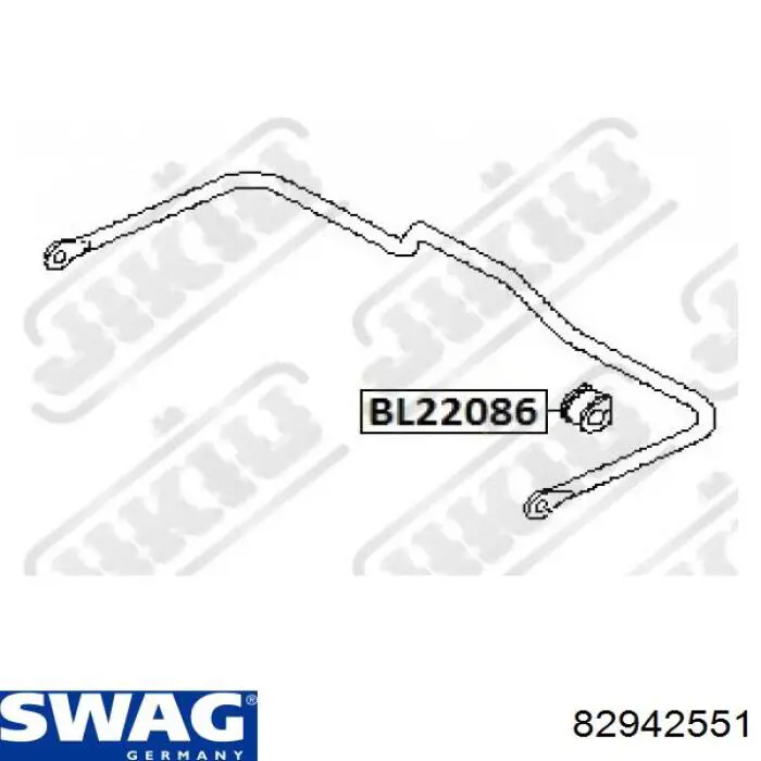 Buje de barra estabilizadora trasera Swag 82942551 precio, desde 4,92 EUR