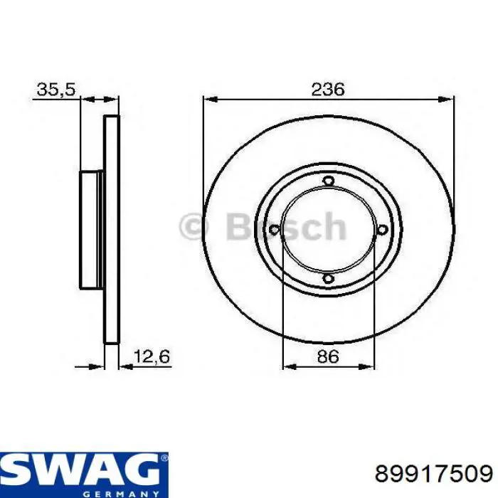 Freno de disco delantero Chevrolet Spark (Matiz) M200, M250