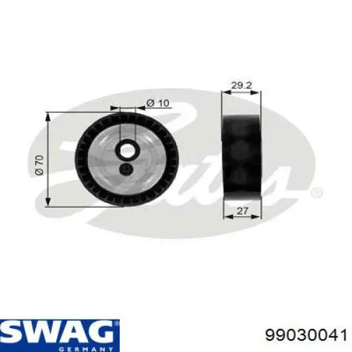 Rodillo guia Swag 99030041