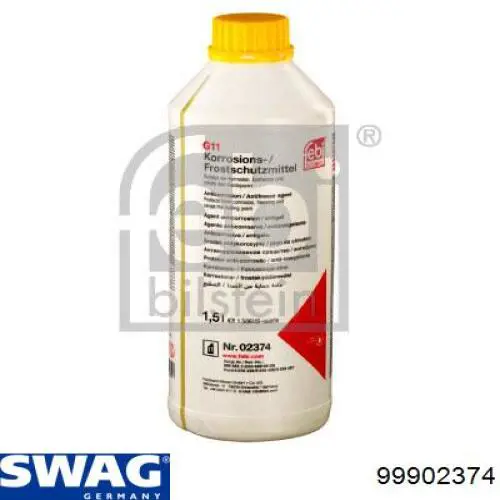 Líquido anticongelante Swag ANTIFREEZE -35°C 1.5L Жёлтый (99902374)