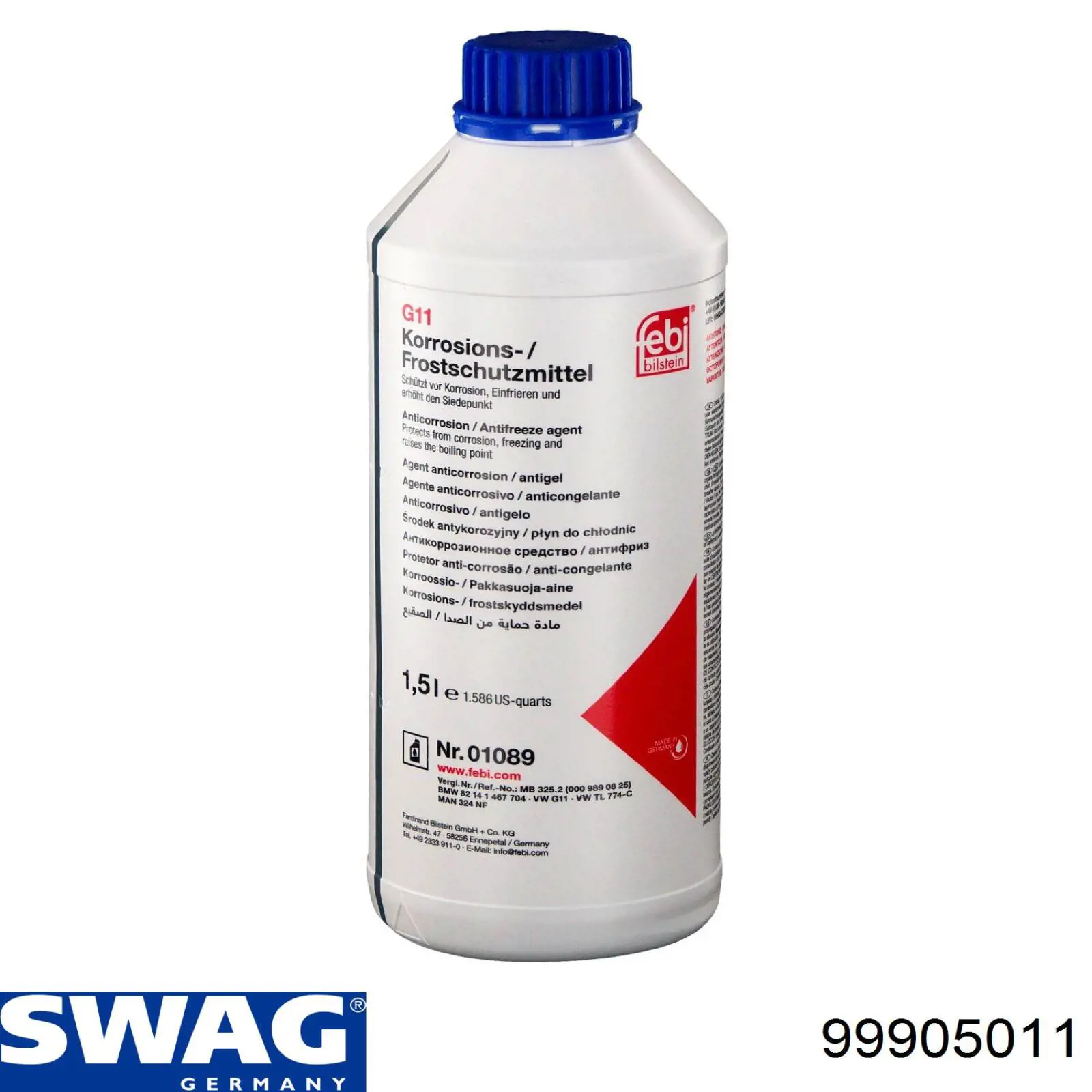 Líquido anticongelante Swag ANTIFREEZE -35°C 60L (99905011)