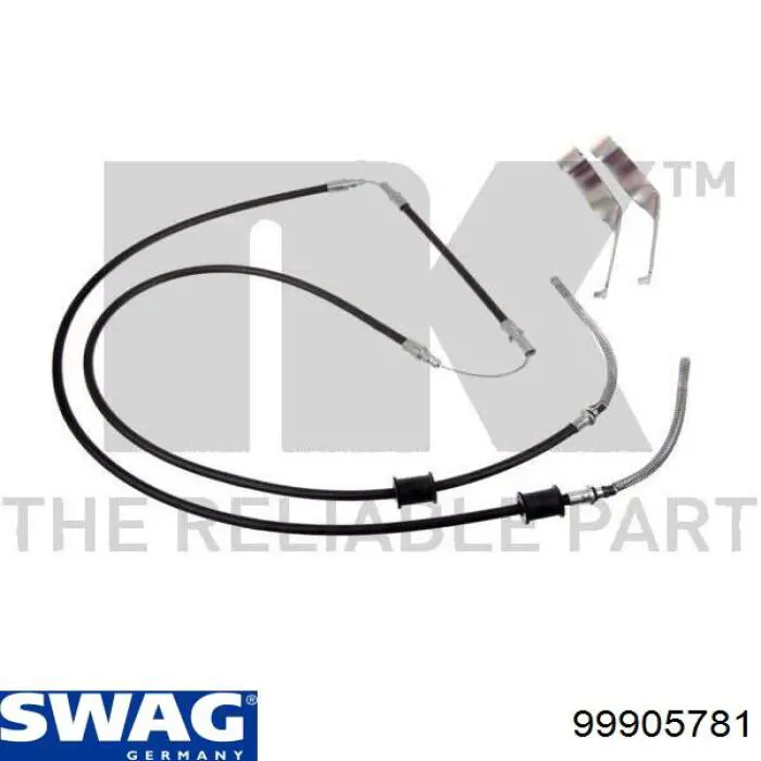 99905781 Swag cable de freno de mano trasero derecho/izquierdo