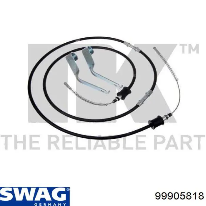 99905818 Swag cable de freno de mano trasero derecho/izquierdo