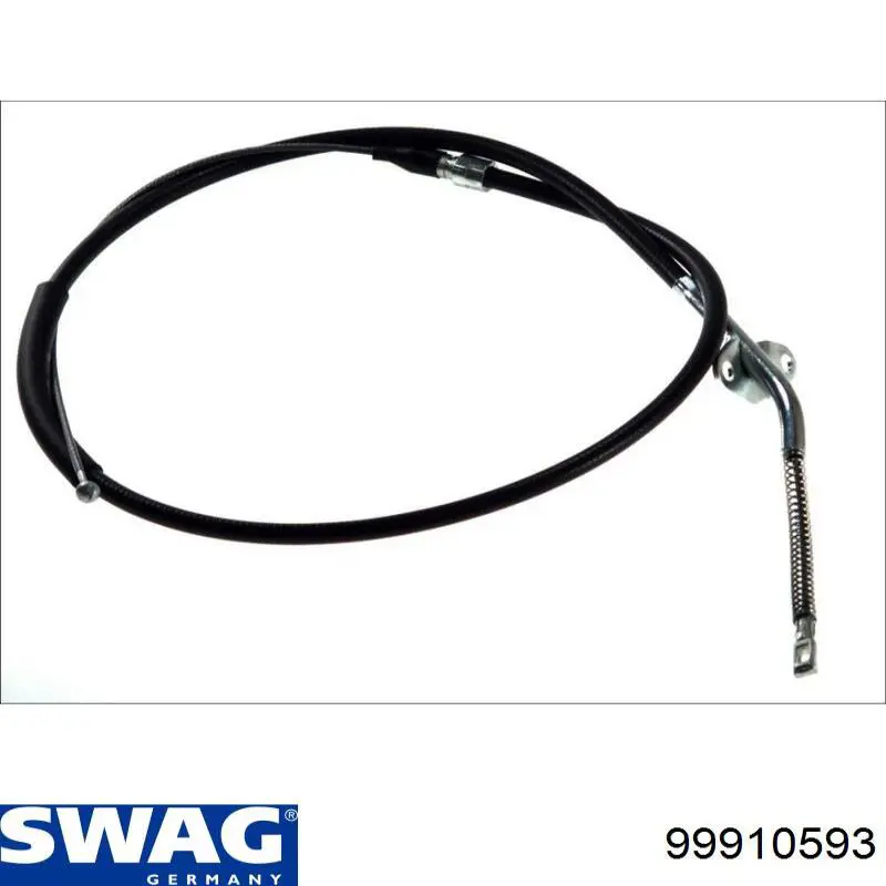 81017 Metalcaucho cable de freno de mano trasero izquierdo