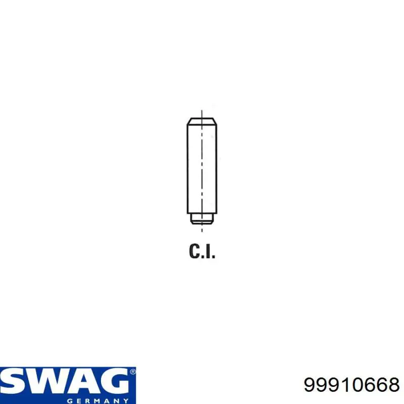 Guía de válvula 99910668 Swag