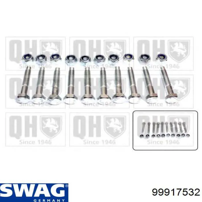 Tornillo de fijación de la rótula de suspensión delantera al muñón Swag 99917532 precio, desde 2,80 EUR