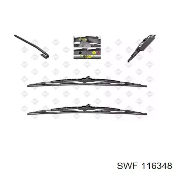 1712818 Ford Escobillas Limpiaparabrisas delanteras
