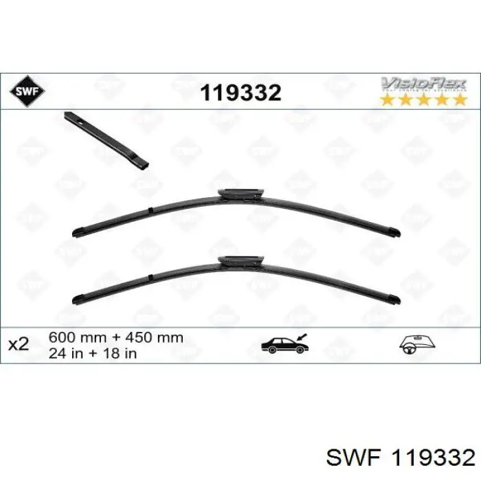 119332 SWF limpiaparabrisas